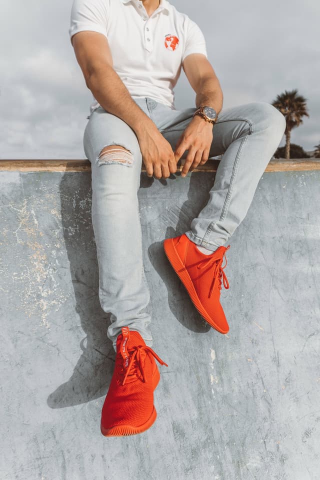 Men's Orange Sneakers